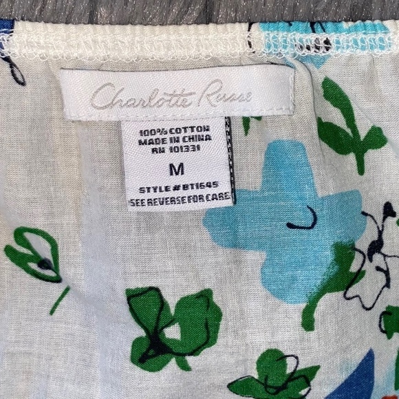 Charlotte Russe size medium colorful spring summer top - Picture 4 of 4